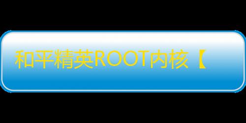 和平精英ROOT内核【烟火】外挂